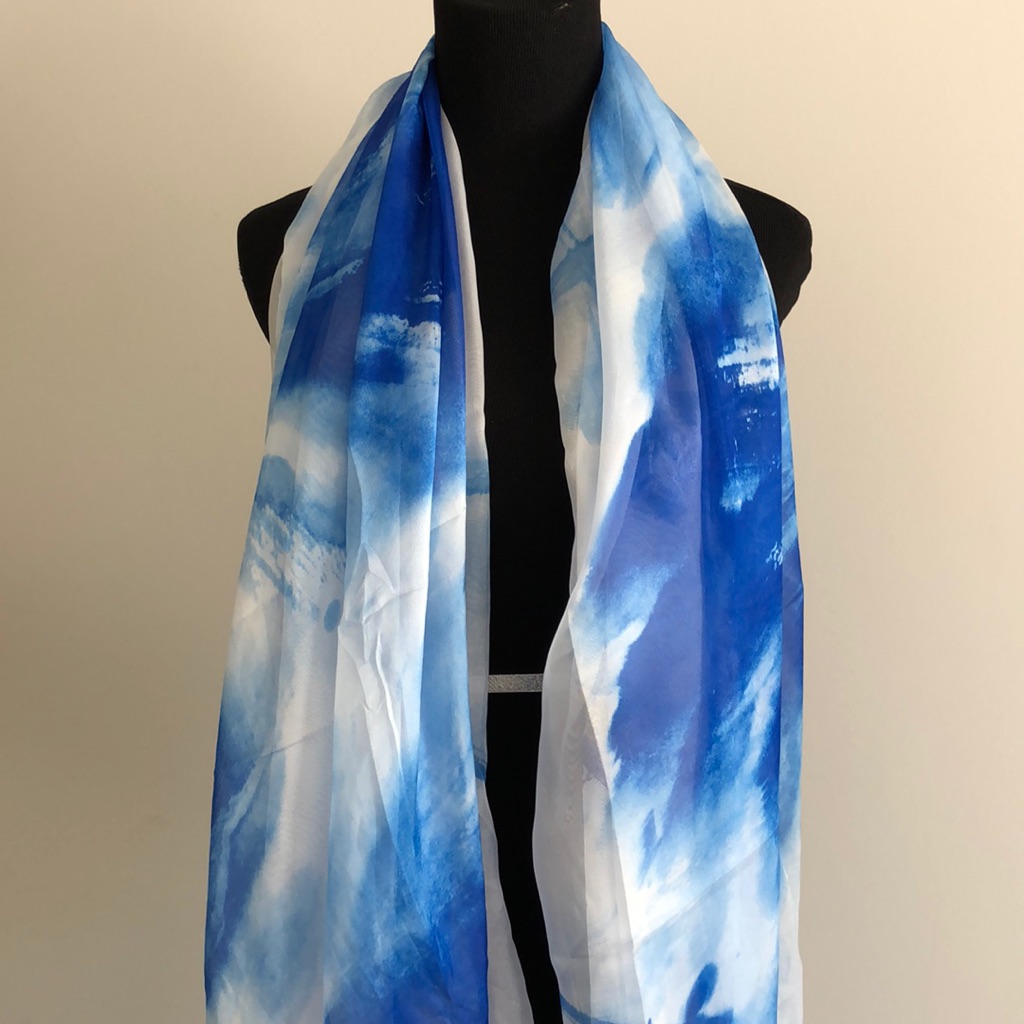 Brand New 70 X 54 Silk Feeling Polyester Scarf Brand New 70 X 54 Silk Feeling Polyester Scarf